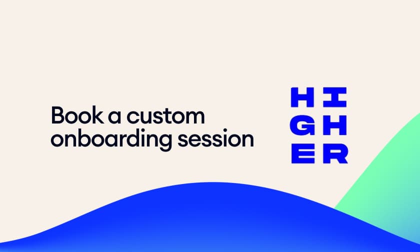 Book a custom onboarding session