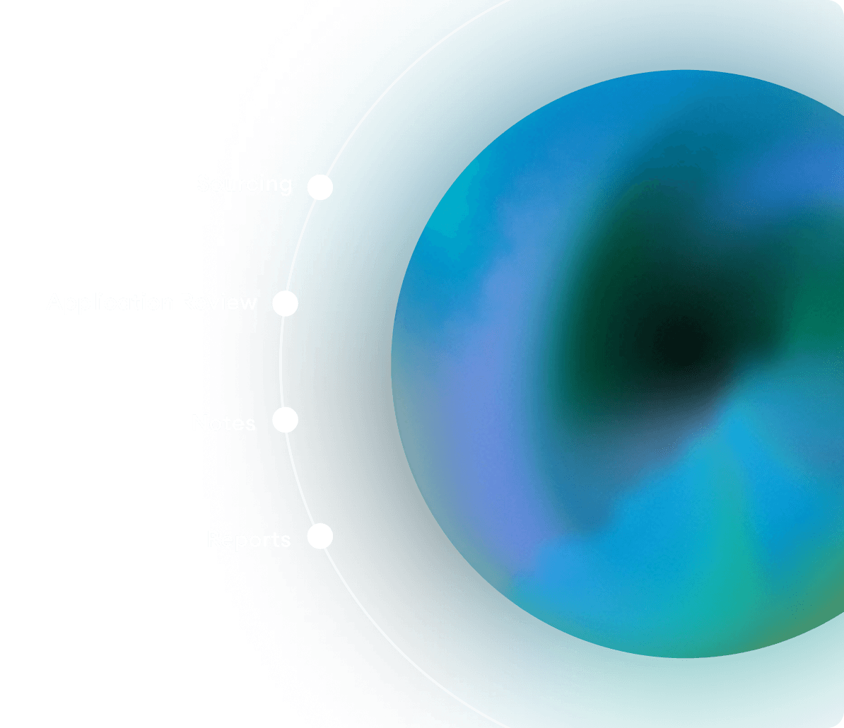 AI agents for Sourcing, Application Review, Notes, and Reports